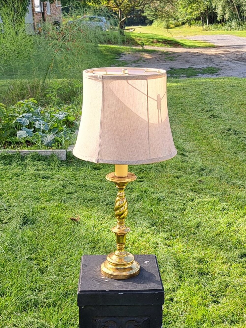 Vintage Brass Table Lamp Barley Twist